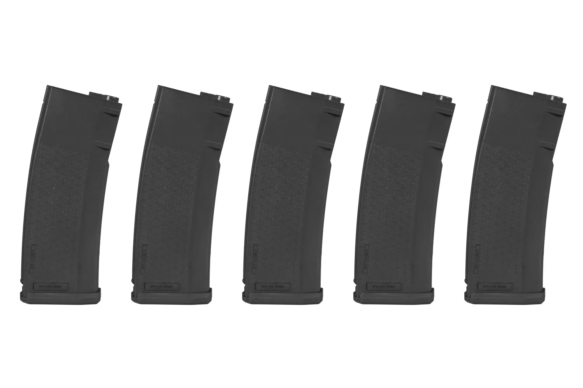 Set of 5 Specna Arms 125BBs S-Mag Mid-Cap Magazines - Black