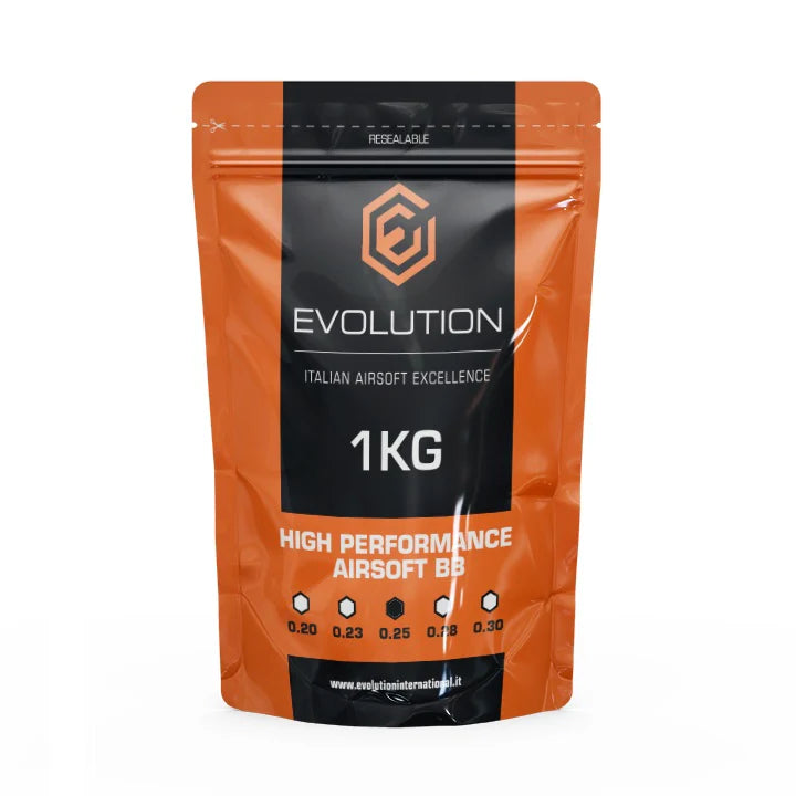 Evolution Airsoft High Performance 0.25g BB - 1kg 0.25 bag