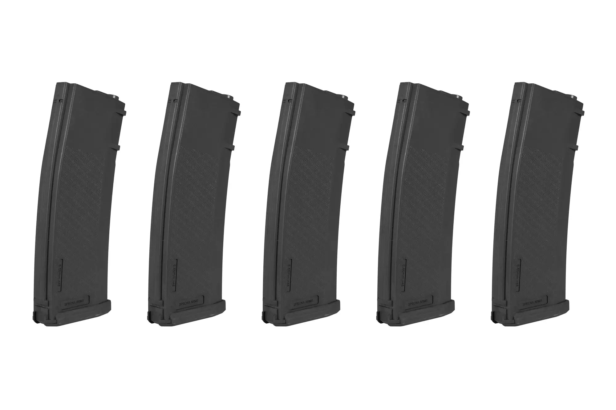 Set of 5 Specna Arms 125BBs S-Mag Mid-Cap Magazines - Black