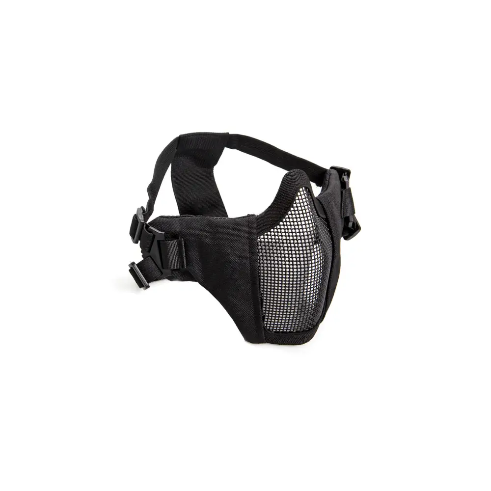 ASG Mesh Half Face Mask With Cheek Pads - Black