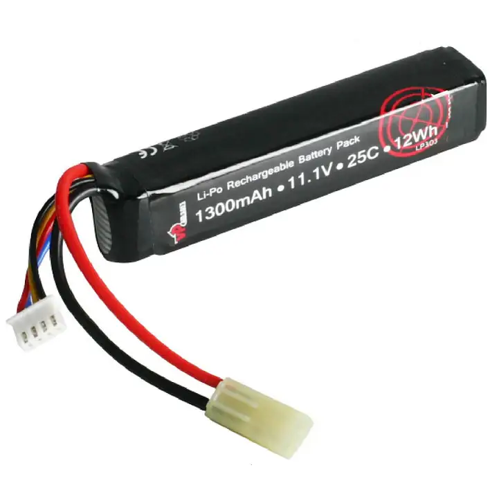 Vapex 11.1V 1300mAh 25C LIPO Battery - Small Stick -